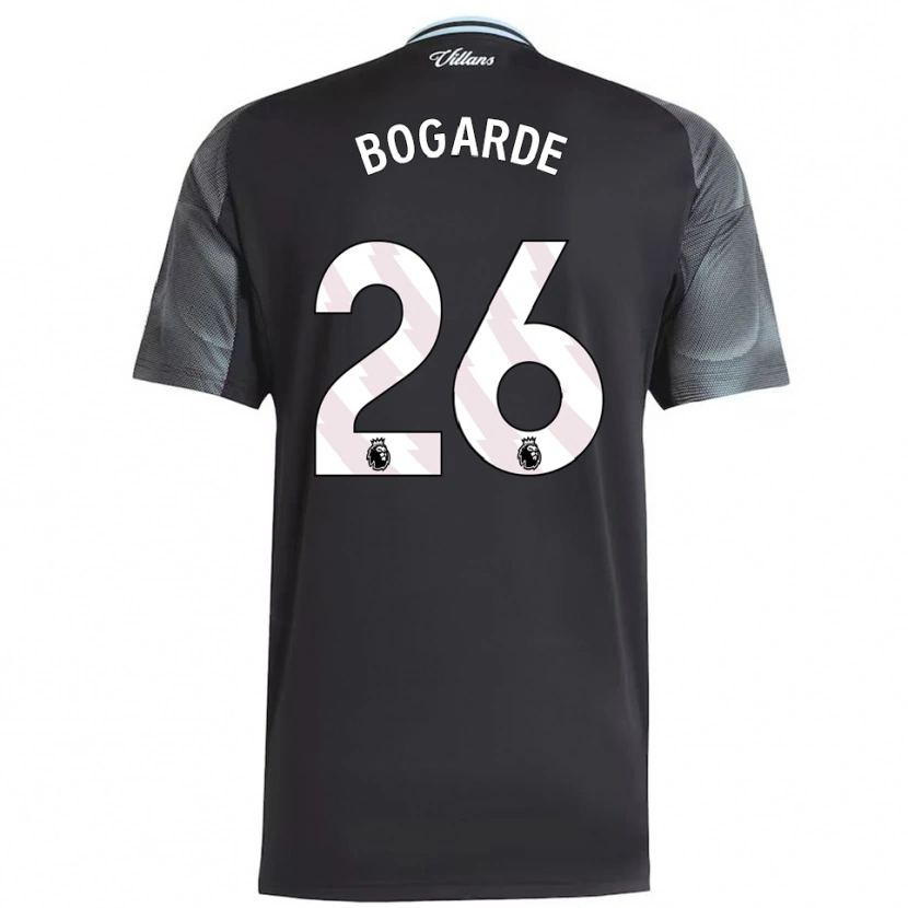 Danxen Hombre Camiseta Lamare Bogarde #26 Negro Celeste 2ª Equipación 2025/26 La Camisa