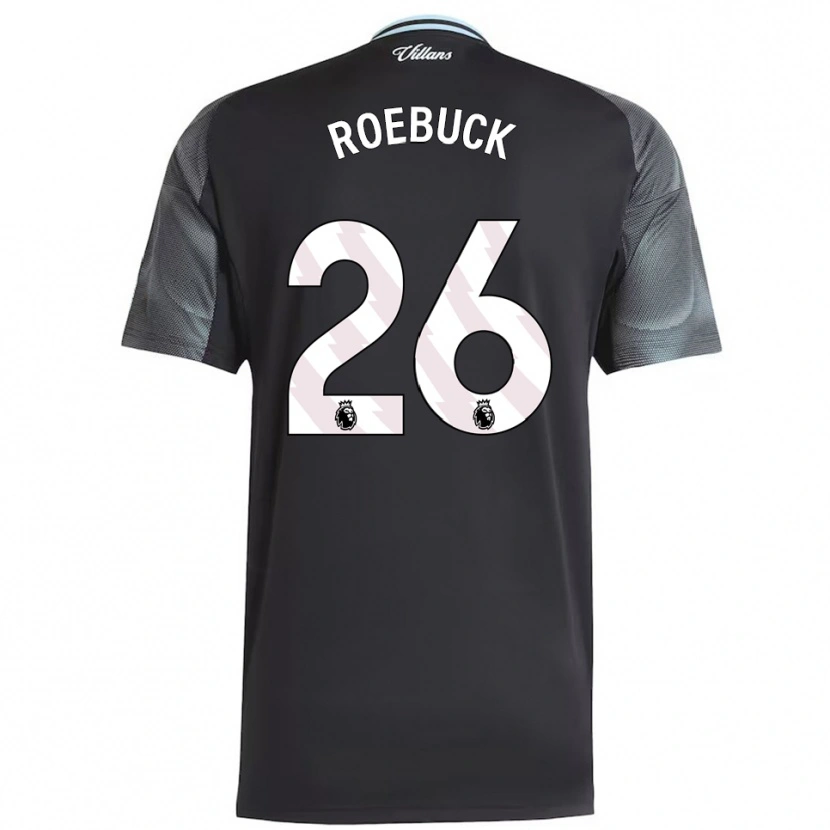 Danxen Hombre Camiseta Ellie Roebuck #26 Negro Celeste 2ª Equipación 2025/26 La Camisa