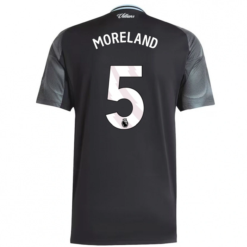Danxen Hombre Camiseta Calum Moreland #5 Negro Celeste 2ª Equipación 2025/26 La Camisa
