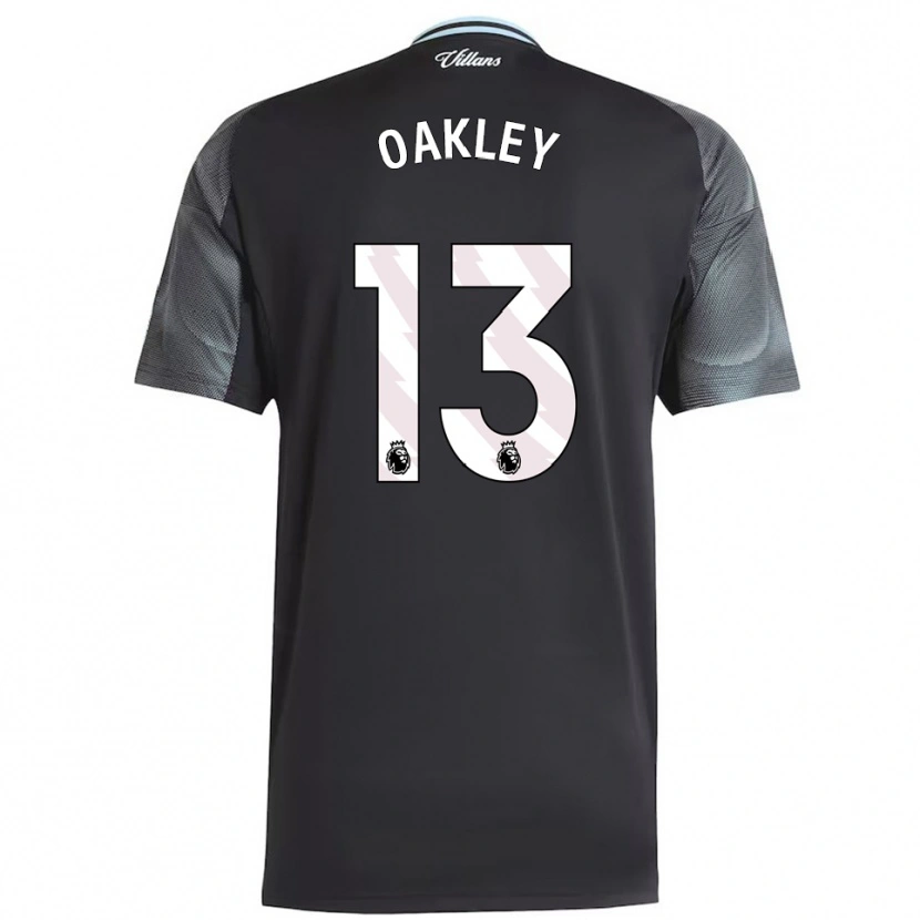 Danxen Hombre Camiseta Rhys Oakley #13 Negro Celeste 2ª Equipación 2025/26 La Camisa