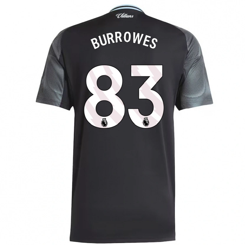 Danxen Hombre Camiseta Bradley Burrowes #83 Negro Celeste 2ª Equipación 2025/26 La Camisa