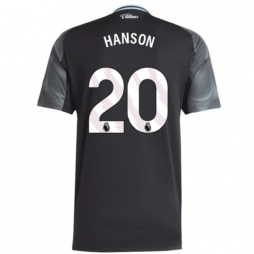 Danxen Hombre Camiseta Kirsty Hanson #20 Negro Celeste 2ª Equipación 2025/26 La Camisa