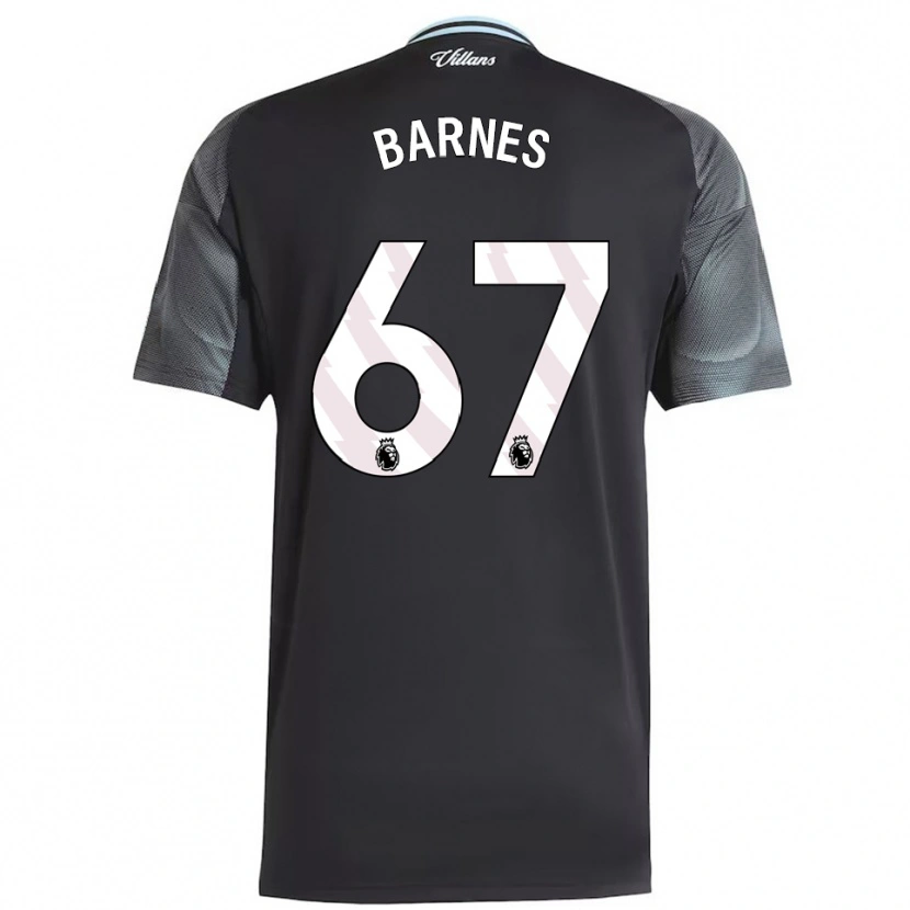 Danxen Hombre Camiseta Mikell Barnes #67 Negro Celeste 2ª Equipación 2025/26 La Camisa