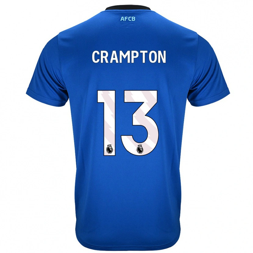 Danxen Hombre Camiseta Kai Crampton #13 Azul Negro 2ª Equipación 2025/26 La Camisa