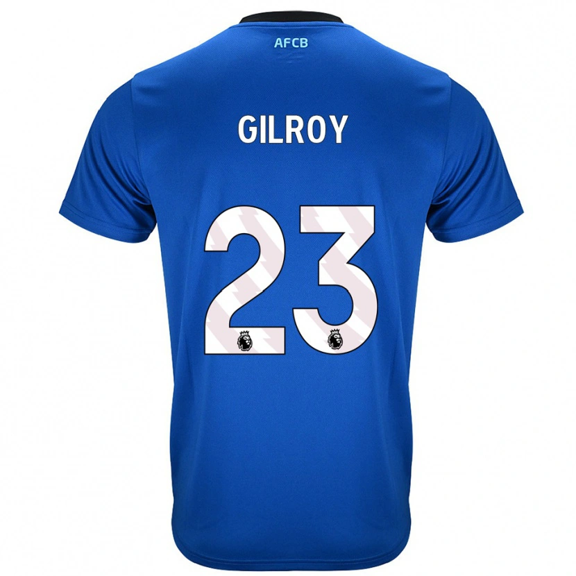 Danxen Hombre Camiseta Chloe Gilroy #23 Azul Negro 2ª Equipación 2025/26 La Camisa