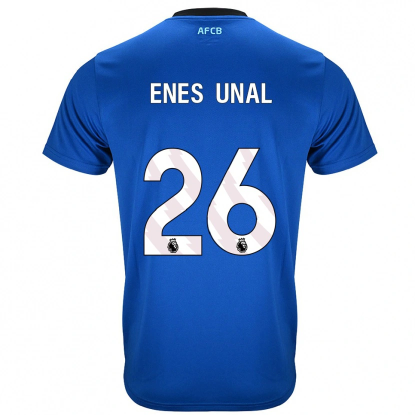 Danxen Hombre Camiseta Enes Ünal #26 Azul Negro 2ª Equipación 2025/26 La Camisa