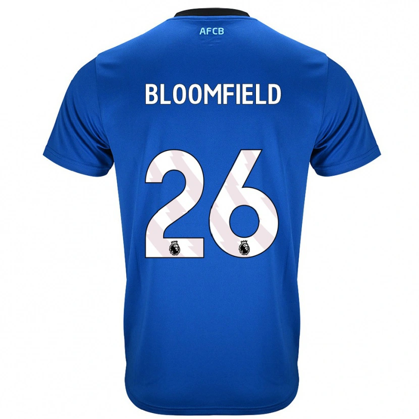 Danxen Hombre Camiseta Erin Bloomfield #26 Azul Negro 2ª Equipación 2025/26 La Camisa