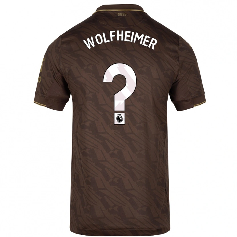 Danxen Hombre Camiseta Connor Wolfheimer #0 Marrón Oro 2ª Equipación 2025/26 La Camisa