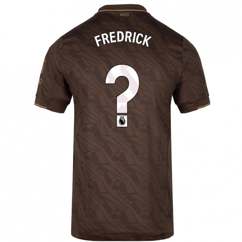 Danxen Hombre Camiseta Benjamin Fredrick #0 Marrón Oro 2ª Equipación 2025/26 La Camisa