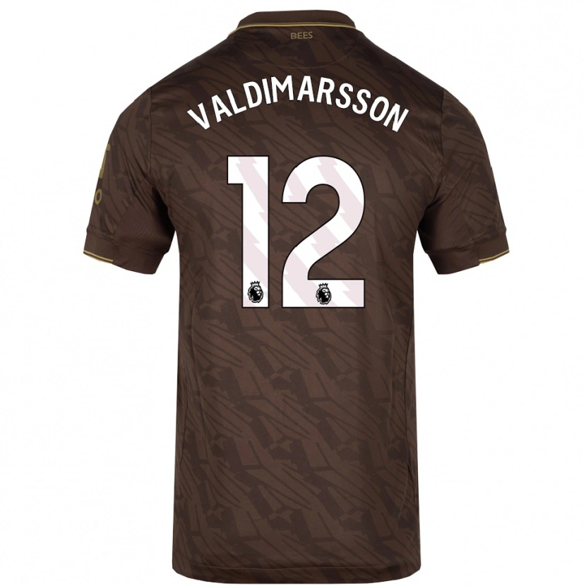 Danxen Hombre Camiseta Hákon Rafn Valdimarsson #12 Marrón Oro 2ª Equipación 2025/26 La Camisa