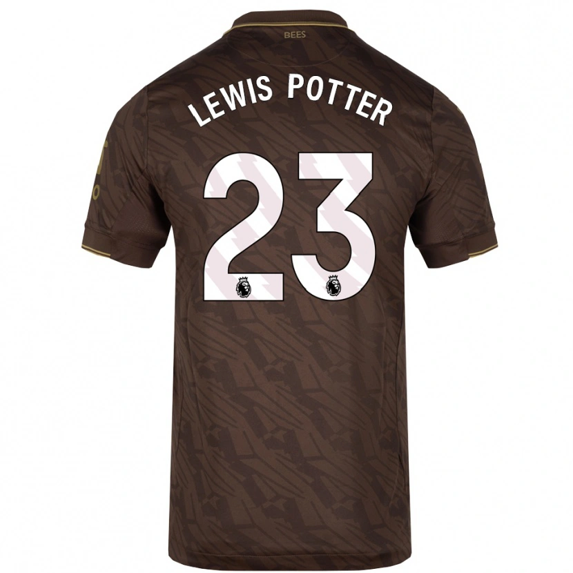 Danxen Hombre Camiseta Keane Lewis-Potter #23 Marrón Oro 2ª Equipación 2025/26 La Camisa