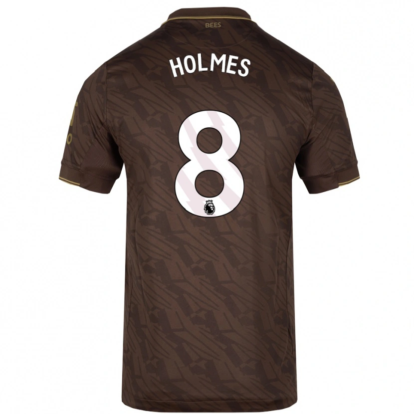 Danxen Hombre Camiseta Mollie Holmes #8 Marrón Oro 2ª Equipación 2025/26 La Camisa