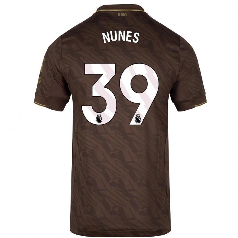Danxen Hombre Camiseta Gustavo Nunes #39 Marrón Oro 2ª Equipación 2025/26 La Camisa