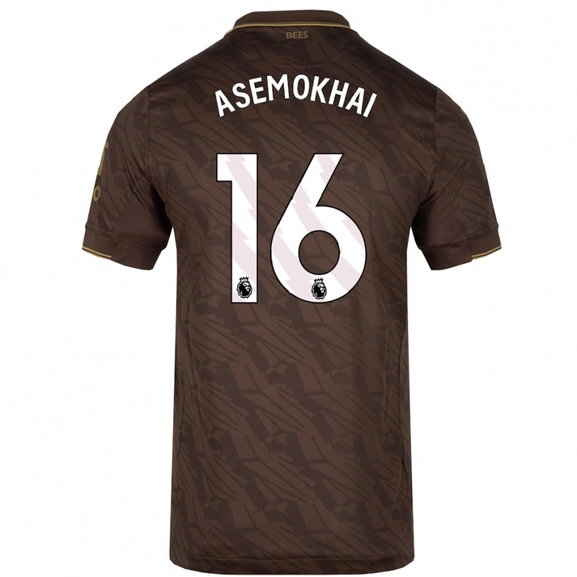 Danxen Hombre Camiseta Gregory Asemokhai #16 Marrón Oro 2ª Equipación 2025/26 La Camisa