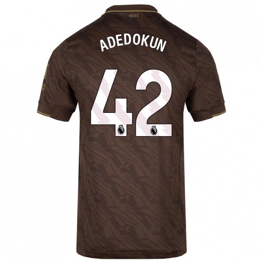 Danxen Hombre Camiseta Val Adedokun #42 Marrón Oro 2ª Equipación 2025/26 La Camisa
