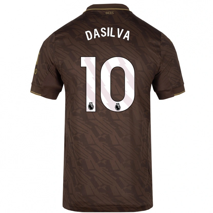 Danxen Hombre Camiseta Josh Dasilva #10 Marrón Oro 2ª Equipación 2025/26 La Camisa