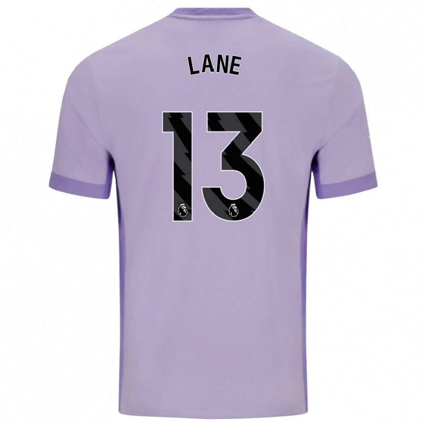 Danxen Hombre Camiseta Darius Lane #13 Morado Taro Blanco 2ª Equipación 2025/26 La Camisa