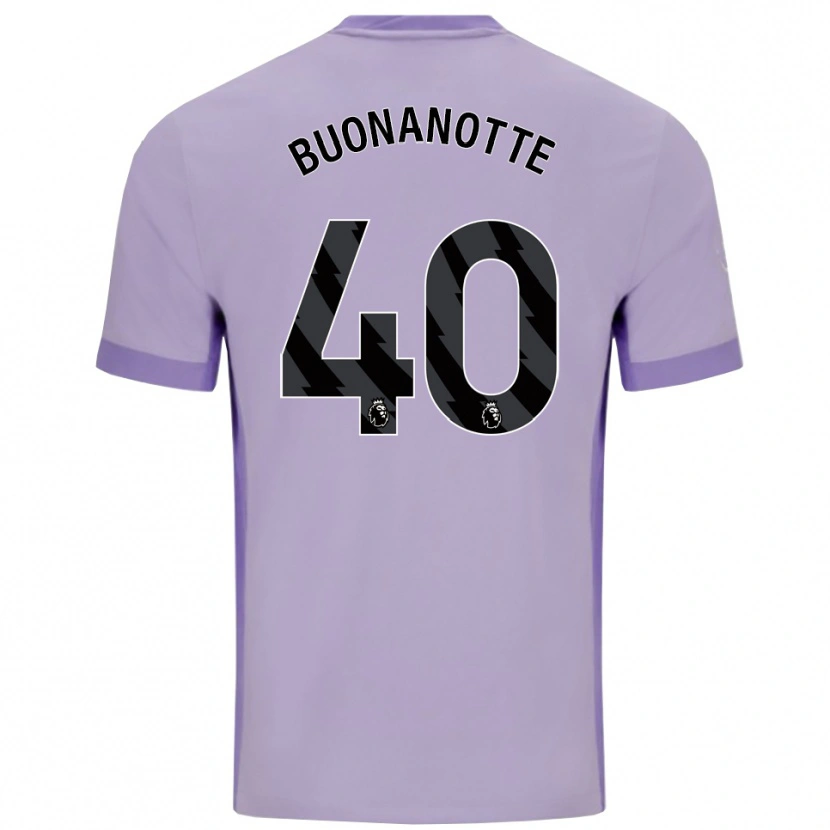 Danxen Hombre Camiseta Facundo Buonanotte #40 Morado Taro Blanco 2ª Equipación 2025/26 La Camisa