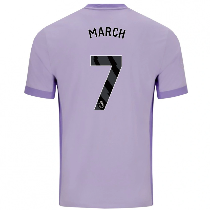 Danxen Hombre Camiseta Solly March #7 Morado Taro Blanco 2ª Equipación 2025/26 La Camisa