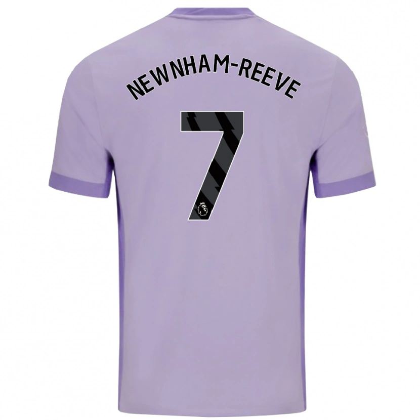 Danxen Hombre Camiseta Bode Newnham-Reeve #7 Morado Taro Blanco 2ª Equipación 2025/26 La Camisa