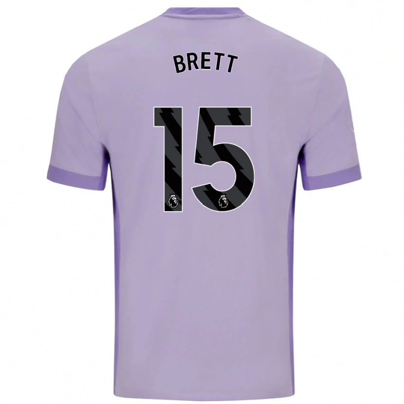 Danxen Hombre Camiseta Adam Brett #15 Morado Taro Blanco 2ª Equipación 2025/26 La Camisa