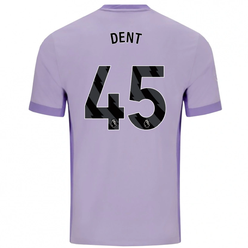 Danxen Hombre Camiseta Lily Dent #45 Morado Taro Blanco 2ª Equipación 2025/26 La Camisa