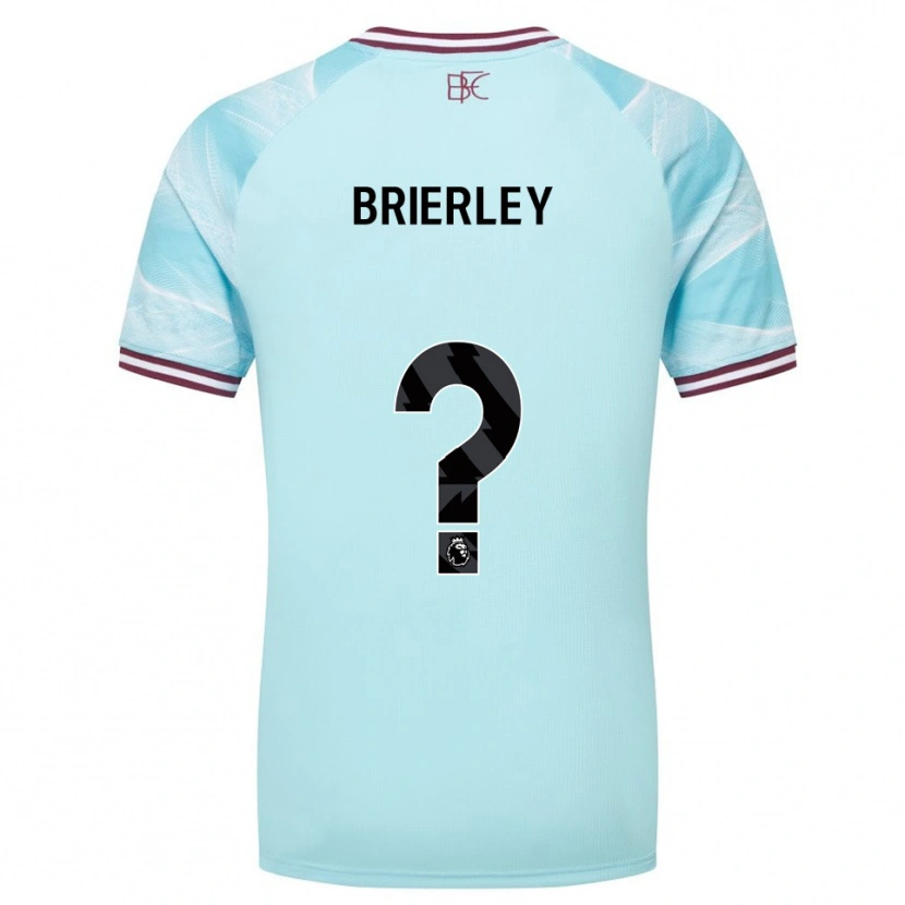Danxen Hombre Camiseta George Brierley #0 Celeste Borgoña 2ª Equipación 2025/26 La Camisa