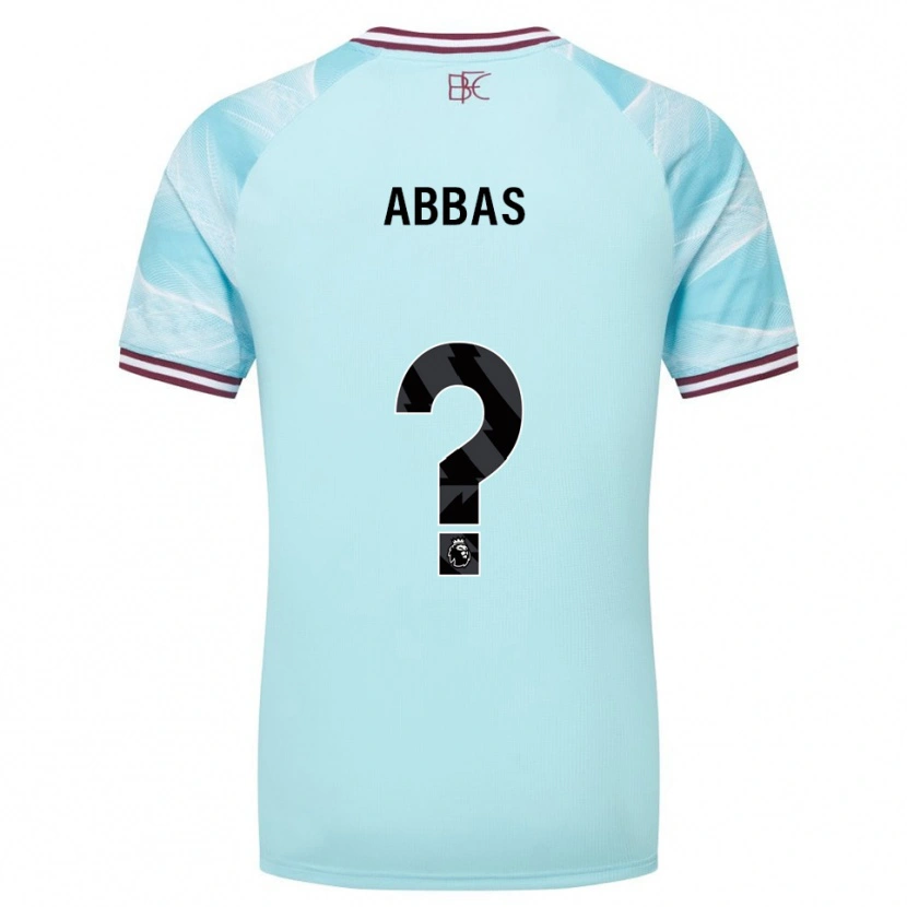 Danxen Hombre Camiseta Adam Abbas #0 Celeste Borgoña 2ª Equipación 2025/26 La Camisa