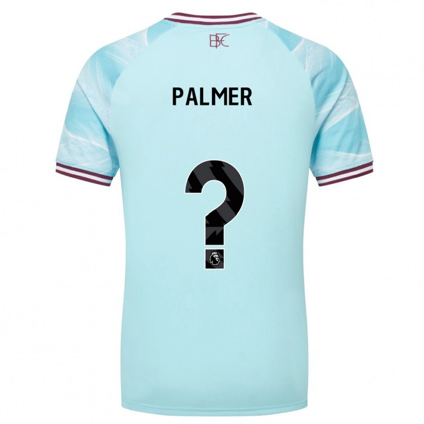 Danxen Hombre Camiseta Grace Palmer #0 Celeste Borgoña 2ª Equipación 2025/26 La Camisa