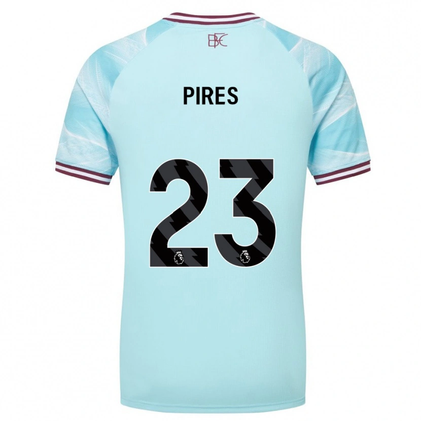 Danxen Hombre Camiseta Lucas Pires #23 Celeste Borgoña 2ª Equipación 2025/26 La Camisa