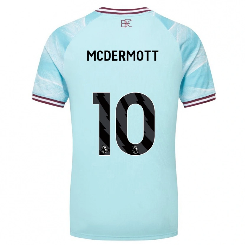 Danxen Hombre Camiseta Tommy Mcdermott #10 Celeste Borgoña 2ª Equipación 2025/26 La Camisa