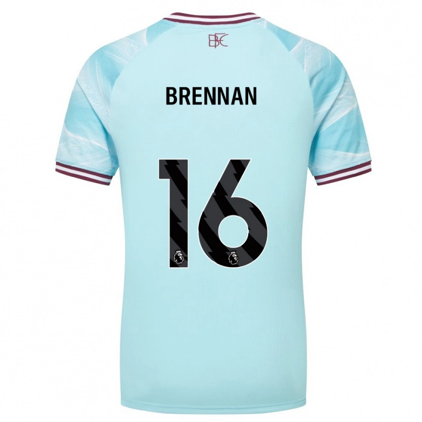 Danxen Hombre Camiseta Corey Brennan #16 Celeste Borgoña 2ª Equipación 2025/26 La Camisa