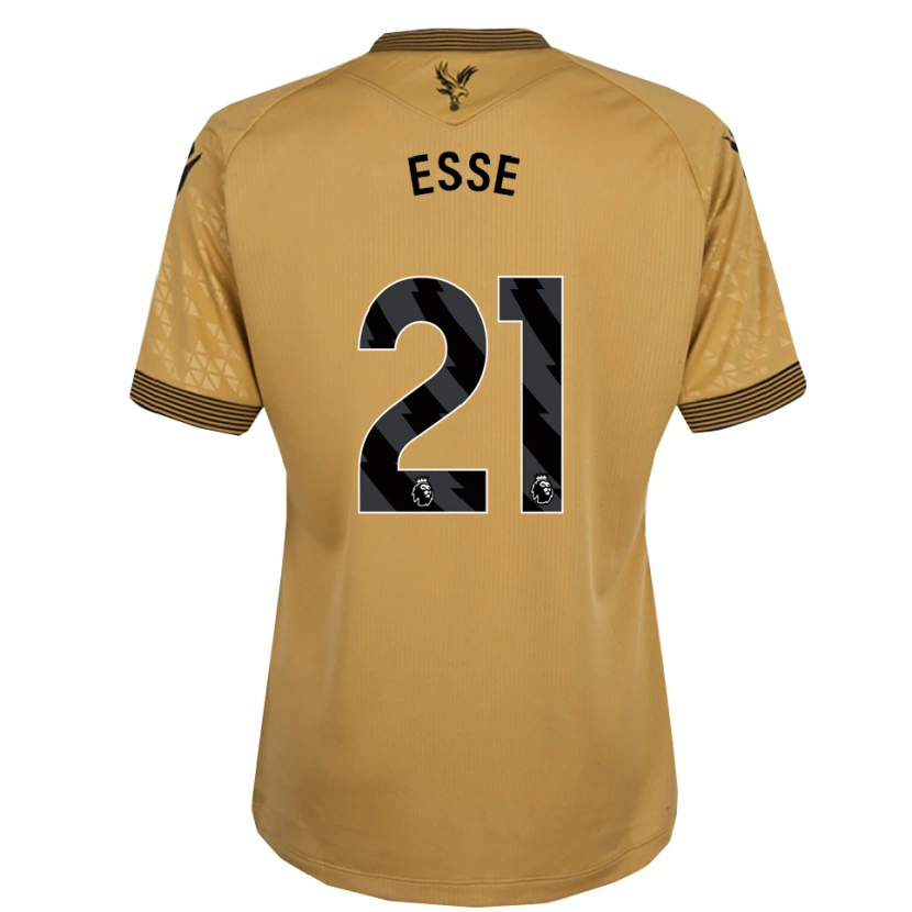 Danxen Hombre Camiseta Romain Esse #21 Oro Negro 2ª Equipación 2025/26 La Camisa