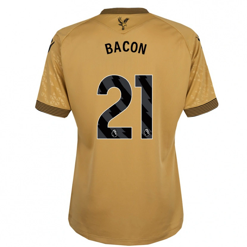 Danxen Hombre Camiseta Skye Bacon #21 Oro Negro 2ª Equipación 2025/26 La Camisa