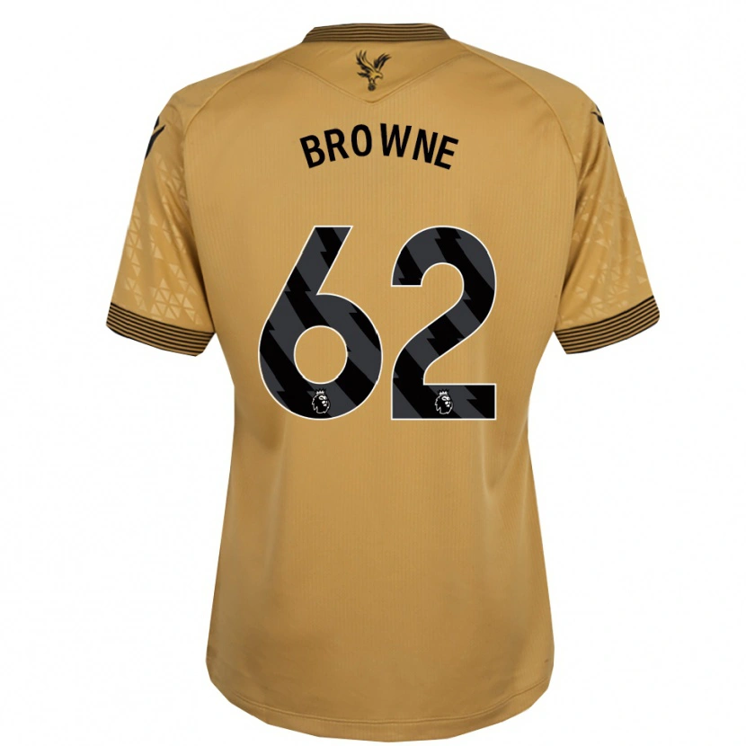 Danxen Hombre Camiseta Luke Browne #62 Oro Negro 2ª Equipación 2025/26 La Camisa