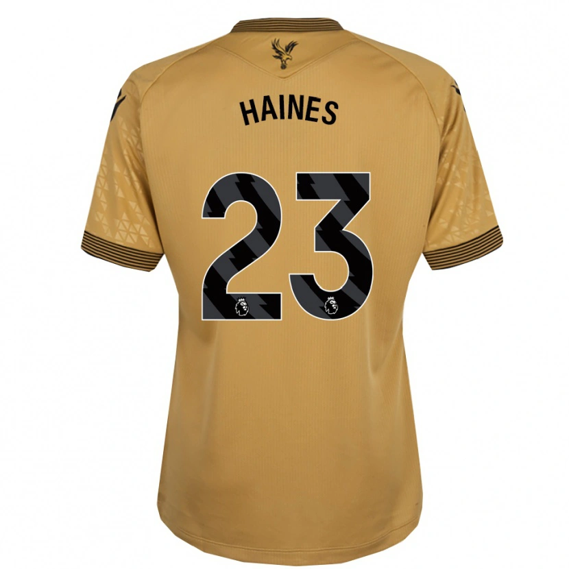 Danxen Hombre Camiseta Coral-Jade Haines #23 Oro Negro 2ª Equipación 2025/26 La Camisa