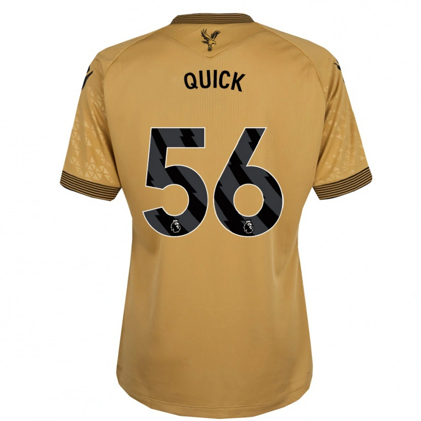 Danxen Hombre Camiseta Daniel Quick #56 Oro Negro 2ª Equipación 2025/26 La Camisa