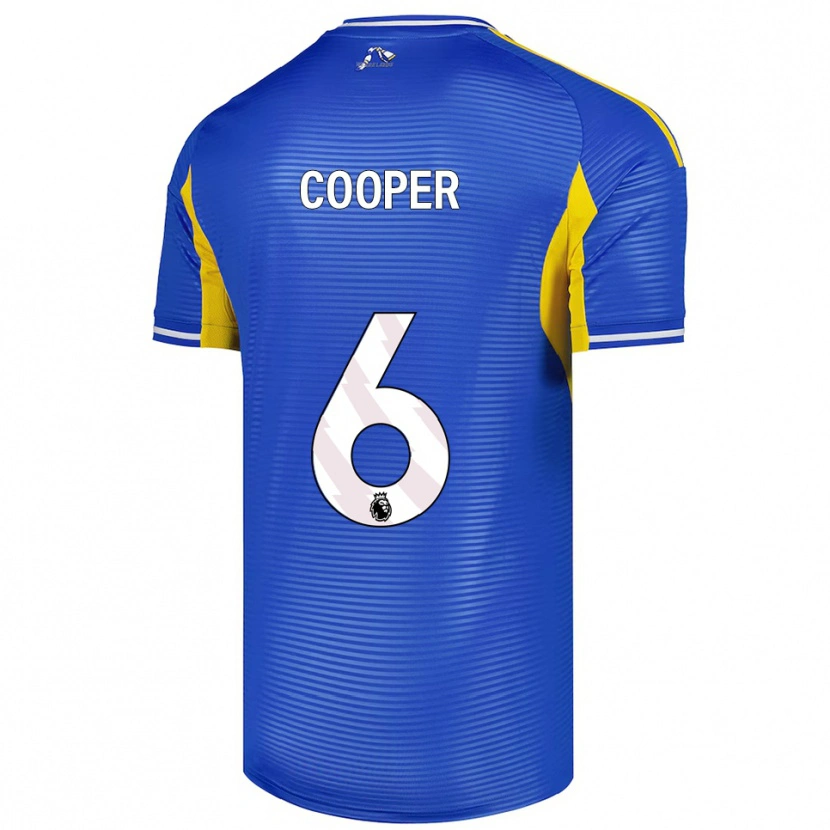 Danxen Hombre Camiseta Liam Cooper #6 Azul Amarillo 2ª Equipación 2025/26 La Camisa