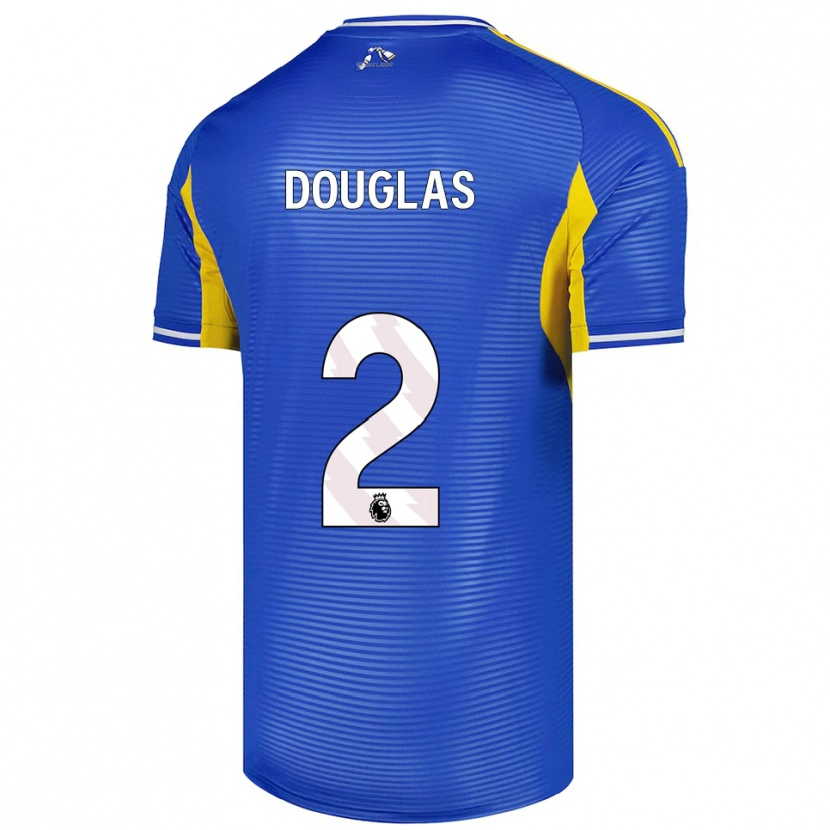Danxen Hombre Camiseta Connor Douglas #2 Azul Amarillo 2ª Equipación 2025/26 La Camisa