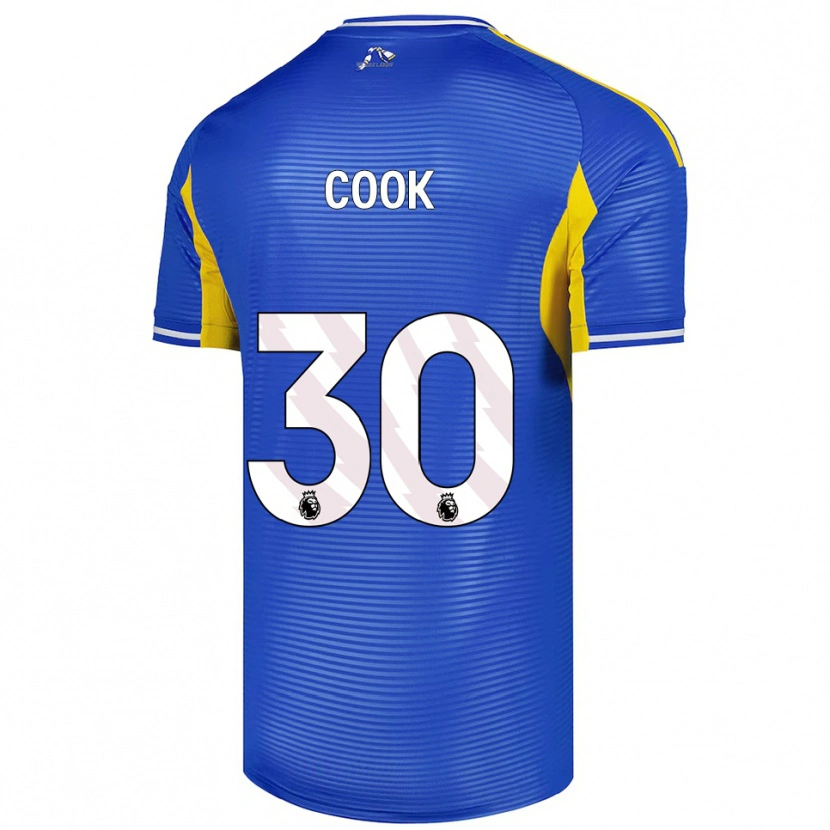 Danxen Hombre Camiseta Robbie Cook #30 Azul Amarillo 2ª Equipación 2025/26 La Camisa