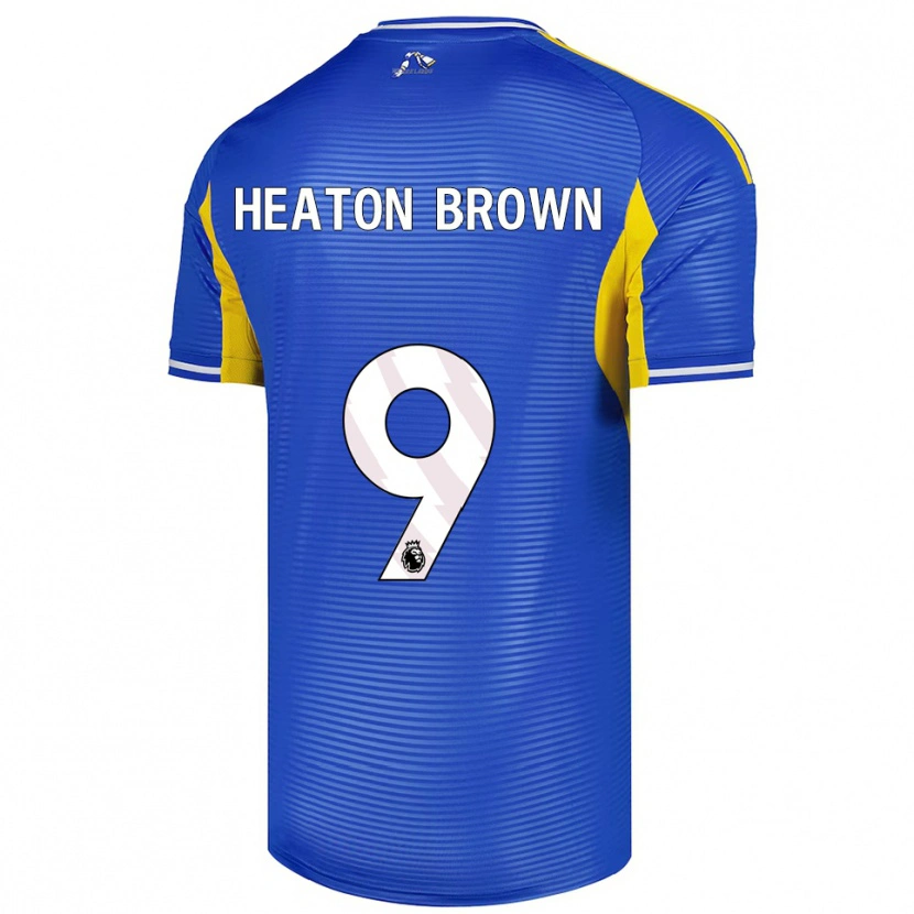 Danxen Hombre Camiseta Heaton Brown #9 Azul Amarillo 2ª Equipación 2025/26 La Camisa