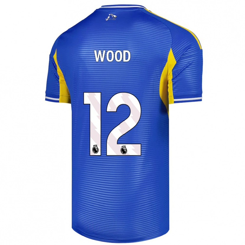 Danxen Hombre Camiseta Oliver Wood #12 Azul Amarillo 2ª Equipación 2025/26 La Camisa