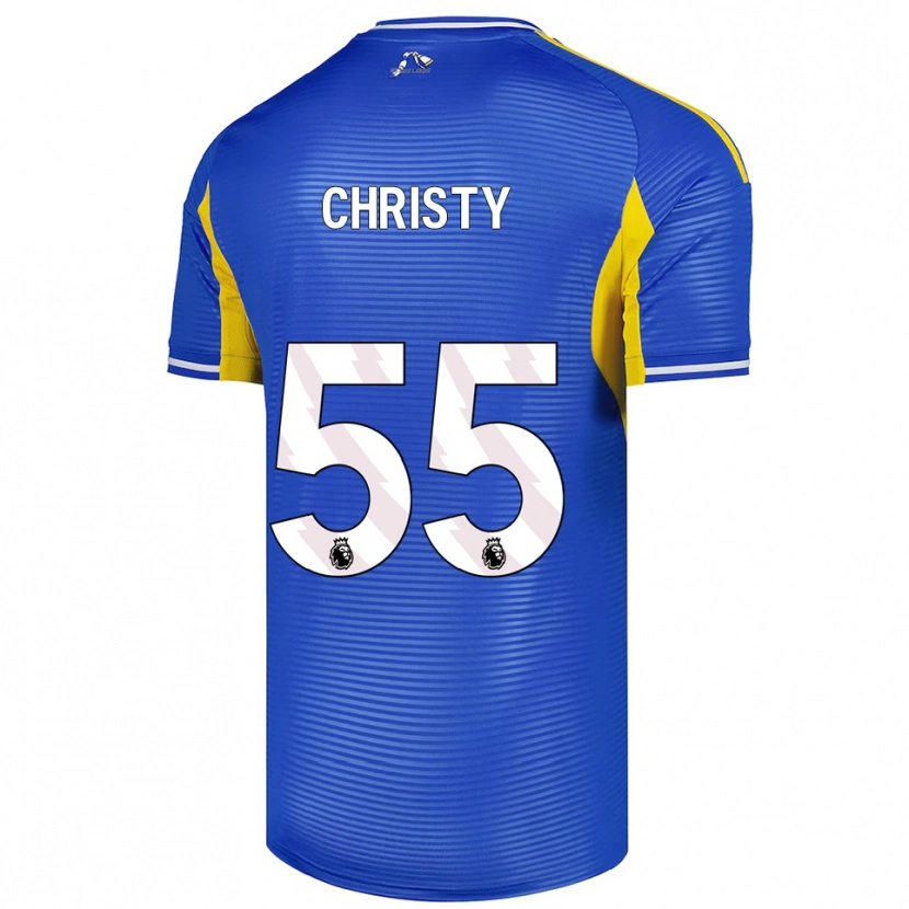 Danxen Hombre Camiseta Harry Christy #55 Azul Amarillo 2ª Equipación 2025/26 La Camisa