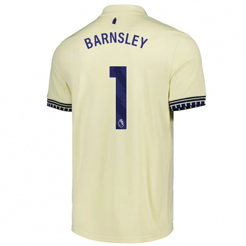 Danxen Hombre Camiseta Fraser Barnsley #1 Blanco Roto Negro 2ª Equipación 2025/26 La Camisa