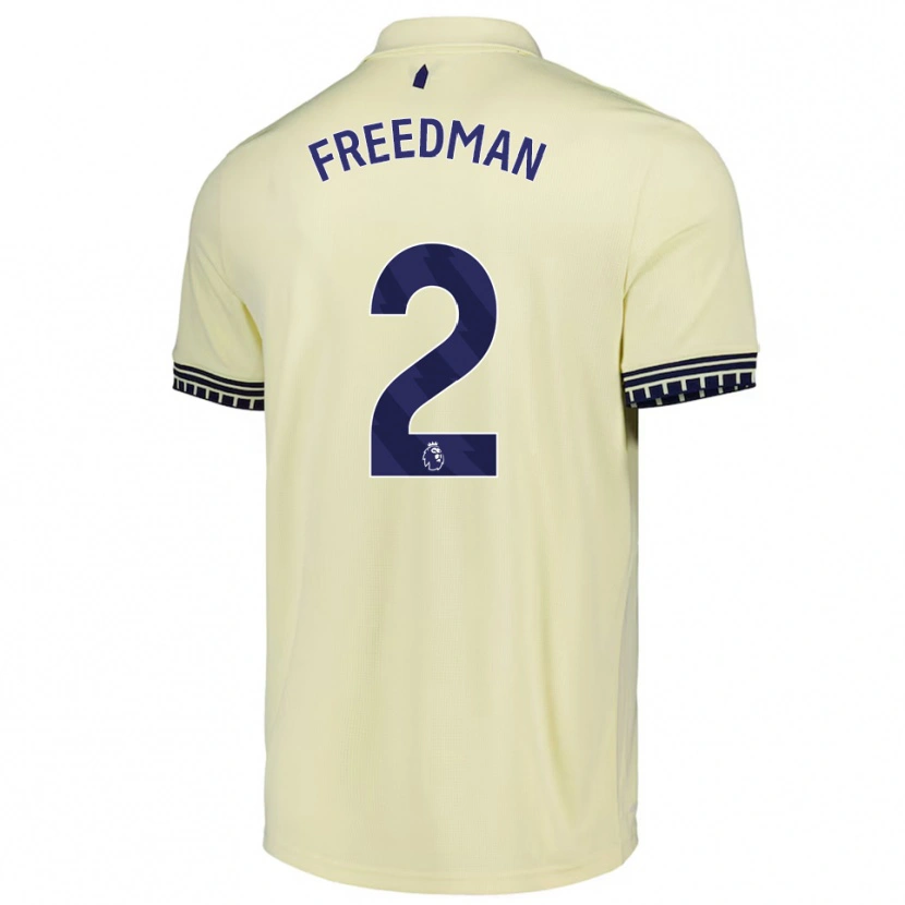 Danxen Hombre Camiseta Freddie Freedman #2 Blanco Roto Negro 2ª Equipación 2025/26 La Camisa