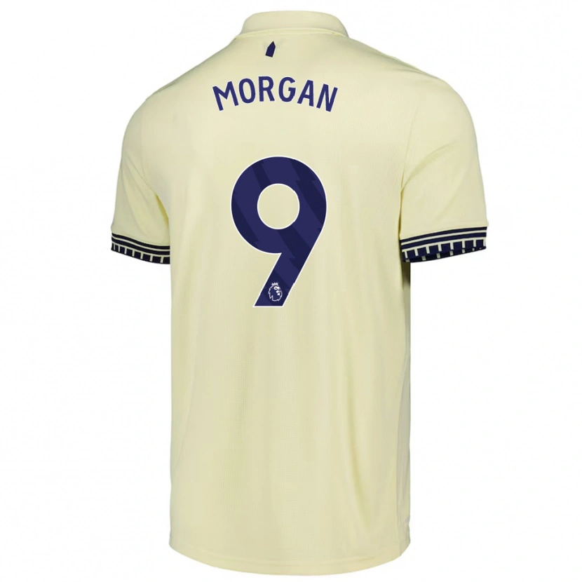 Danxen Hombre Camiseta George Morgan #9 Blanco Roto Negro 2ª Equipación 2025/26 La Camisa