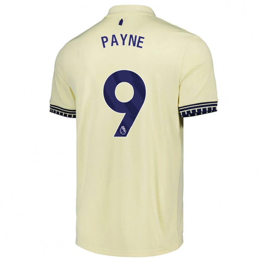 Danxen Hombre Camiseta Toni Payne #9 Blanco Roto Negro 2ª Equipación 2025/26 La Camisa