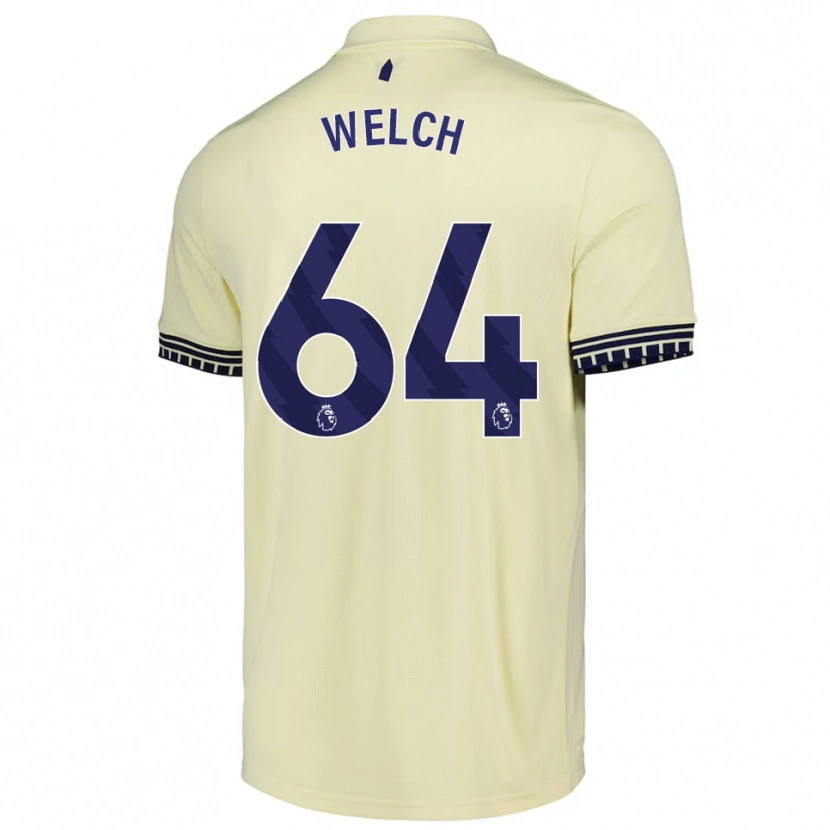 Danxen Hombre Camiseta Reece Welch #64 Blanco Roto Negro 2ª Equipación 2025/26 La Camisa
