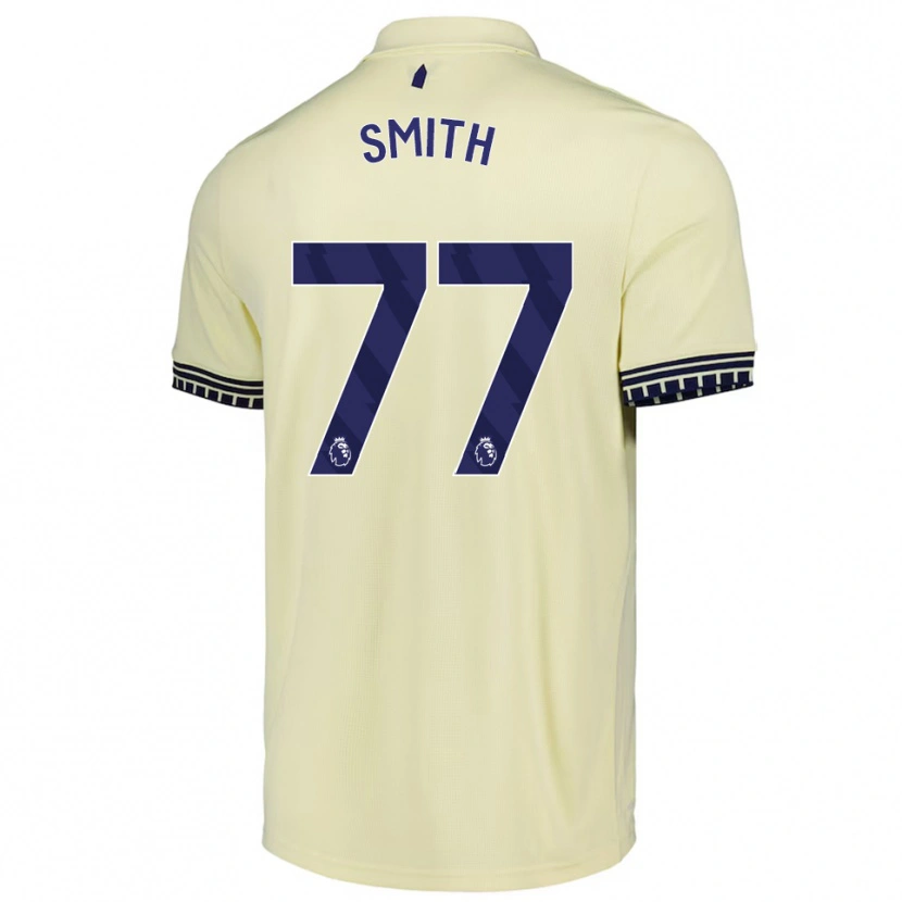 Danxen Hombre Camiseta Odin Samuels-Smith #77 Blanco Roto Negro 2ª Equipación 2025/26 La Camisa