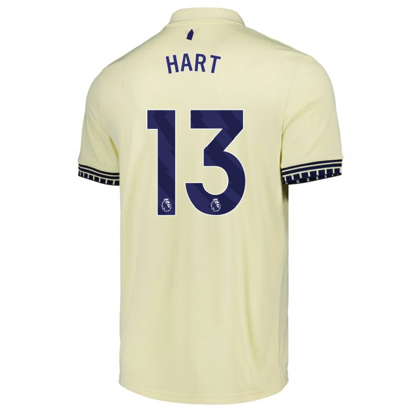 Danxen Hombre Camiseta Libby Hart #13 Blanco Roto Negro 2ª Equipación 2025/26 La Camisa
